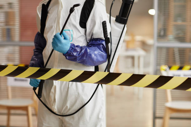 Professional Biohazard technician working in Rosharon, TX